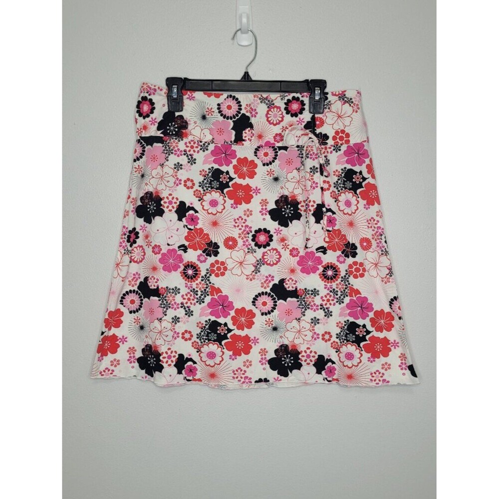 Y2k Exact Change flower print a line short cute girlie skirt
